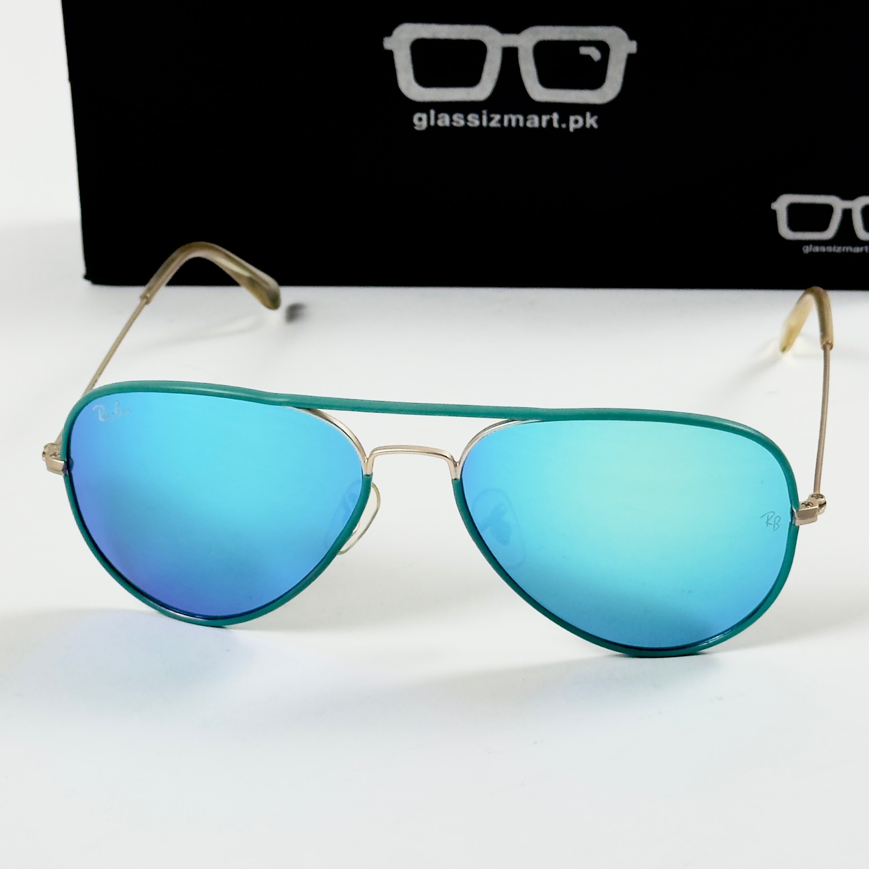 Rayban – 3025 – 62 – Golden Green Mercury – Metal – Sunglasses – Unisex - Premium