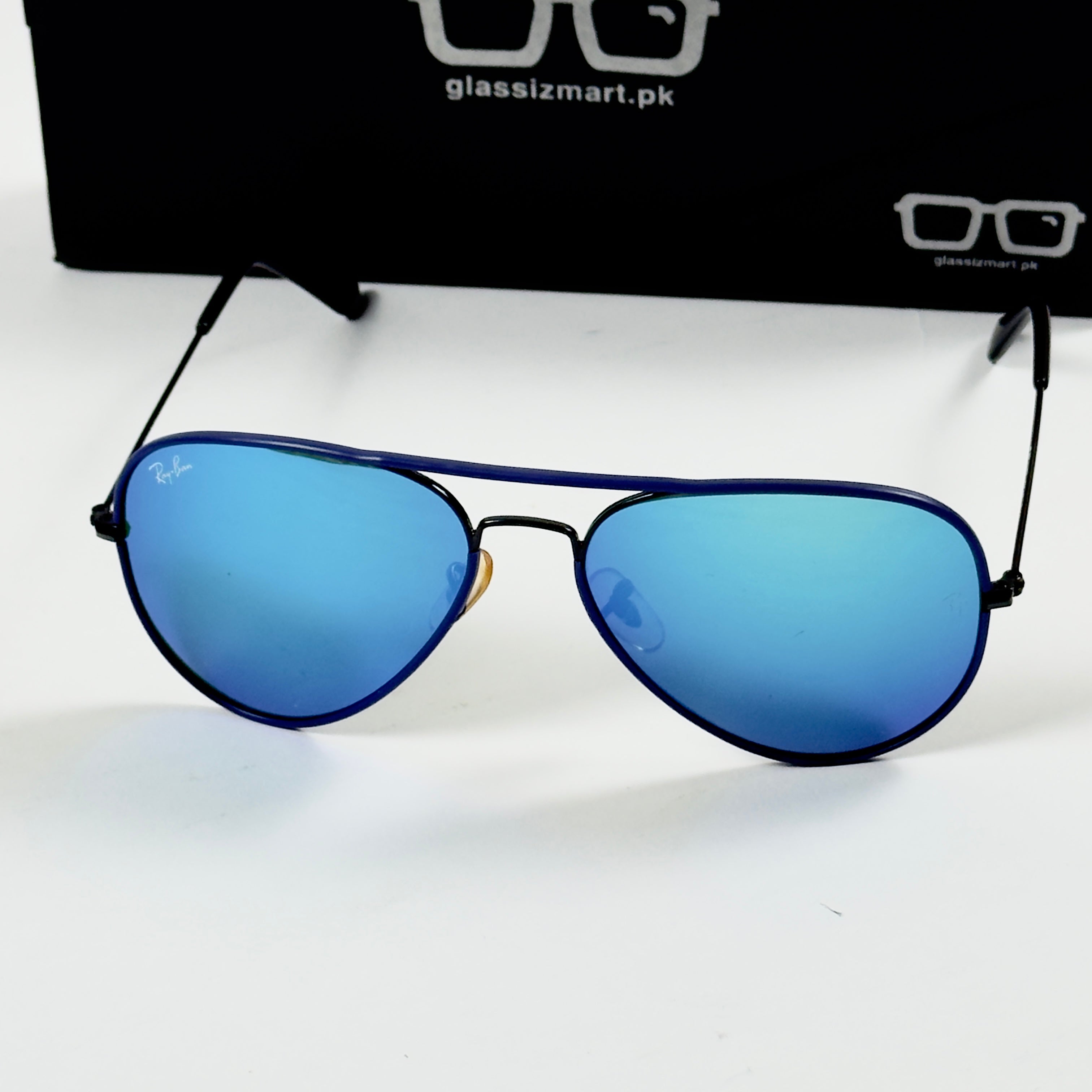 Rayban – 3025 – 58 – Black Blue Mercury – Metal – Sunglasses – Unisex - Premium