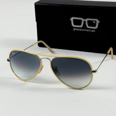 Rayban – 3025 – 58 – White Blue Gradient – Metal – Sunglasses – Unisex - Premium