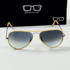 Rayban – 3025 – 58 – White Blue Gradient – Metal – Sunglasses – Unisex - Premium