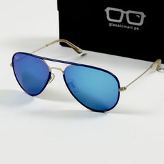 Rayban – 3025 – 58 – Golden Blue Mercury – Metal – Sunglasses – Unisex - Premium