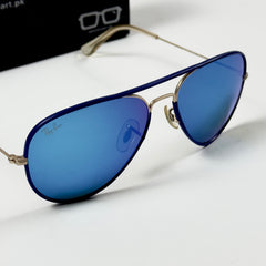 Rayban – 3025 – 58 – Golden Blue Mercury – Metal – Sunglasses – Unisex - Premium