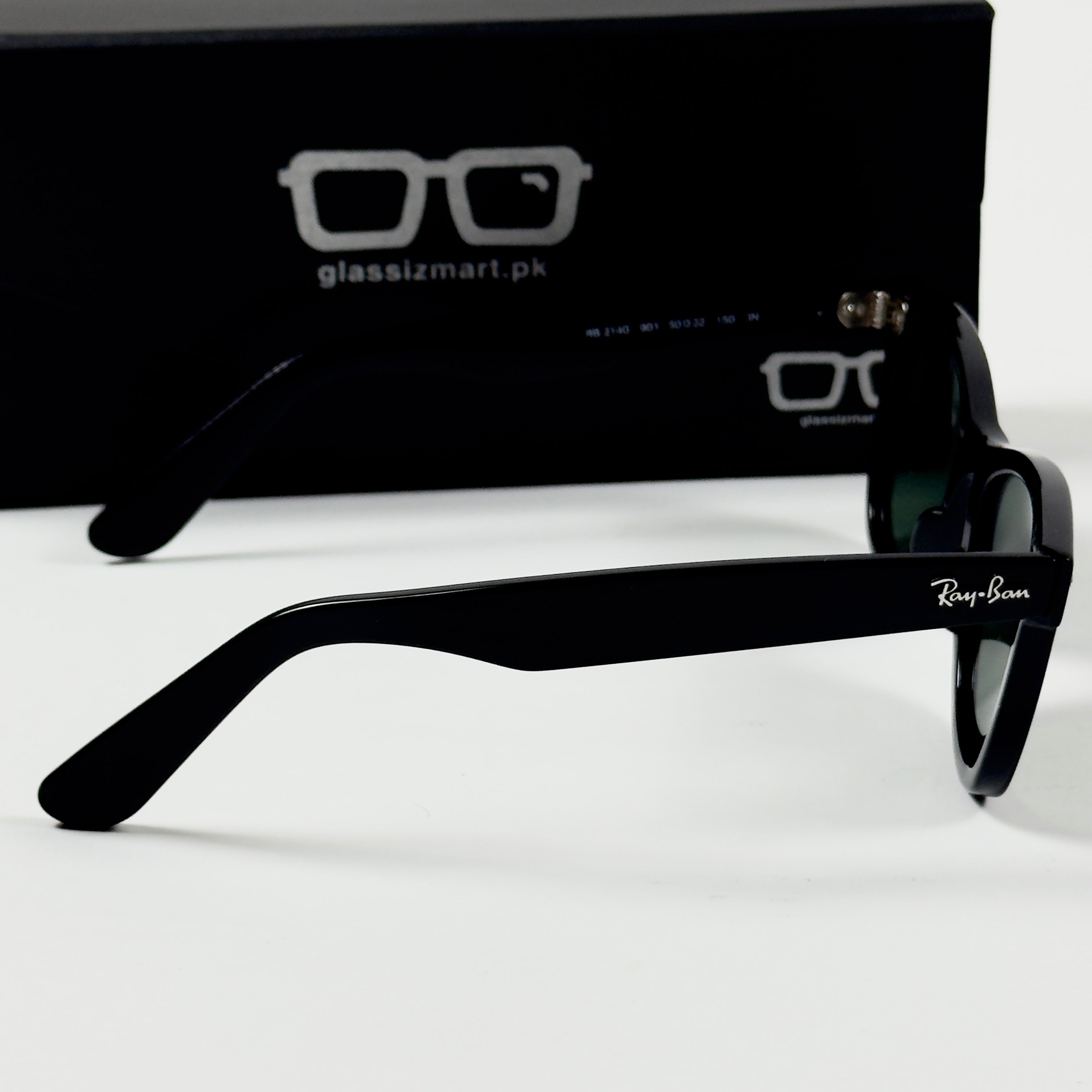 RayBan – 2140 – 50 – Black Green –  Acetate- Sunglasses – Unisex - Premium