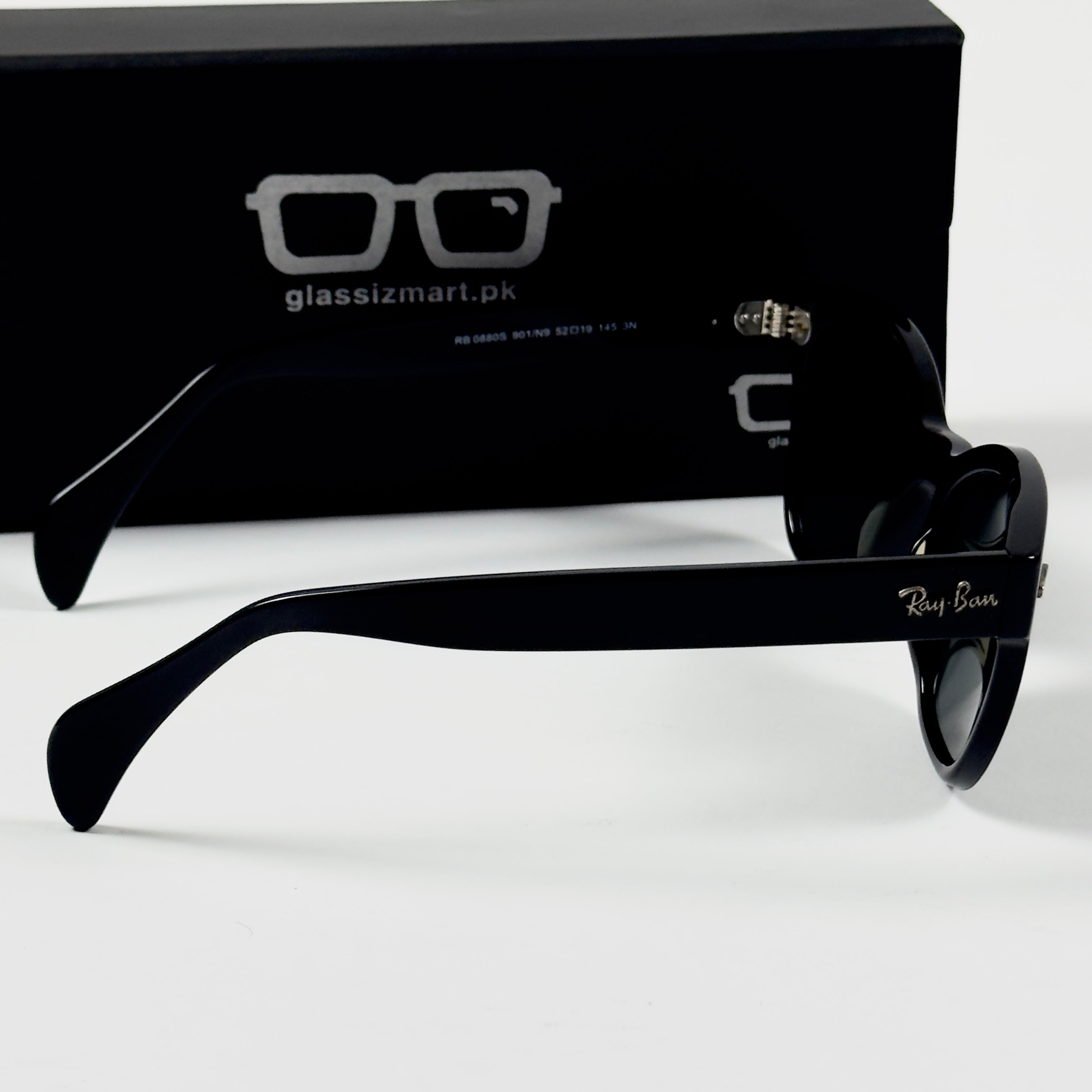RayBan – 0880 – 52 – Black –  Acetate- Sunglasses – Unisex - Premium