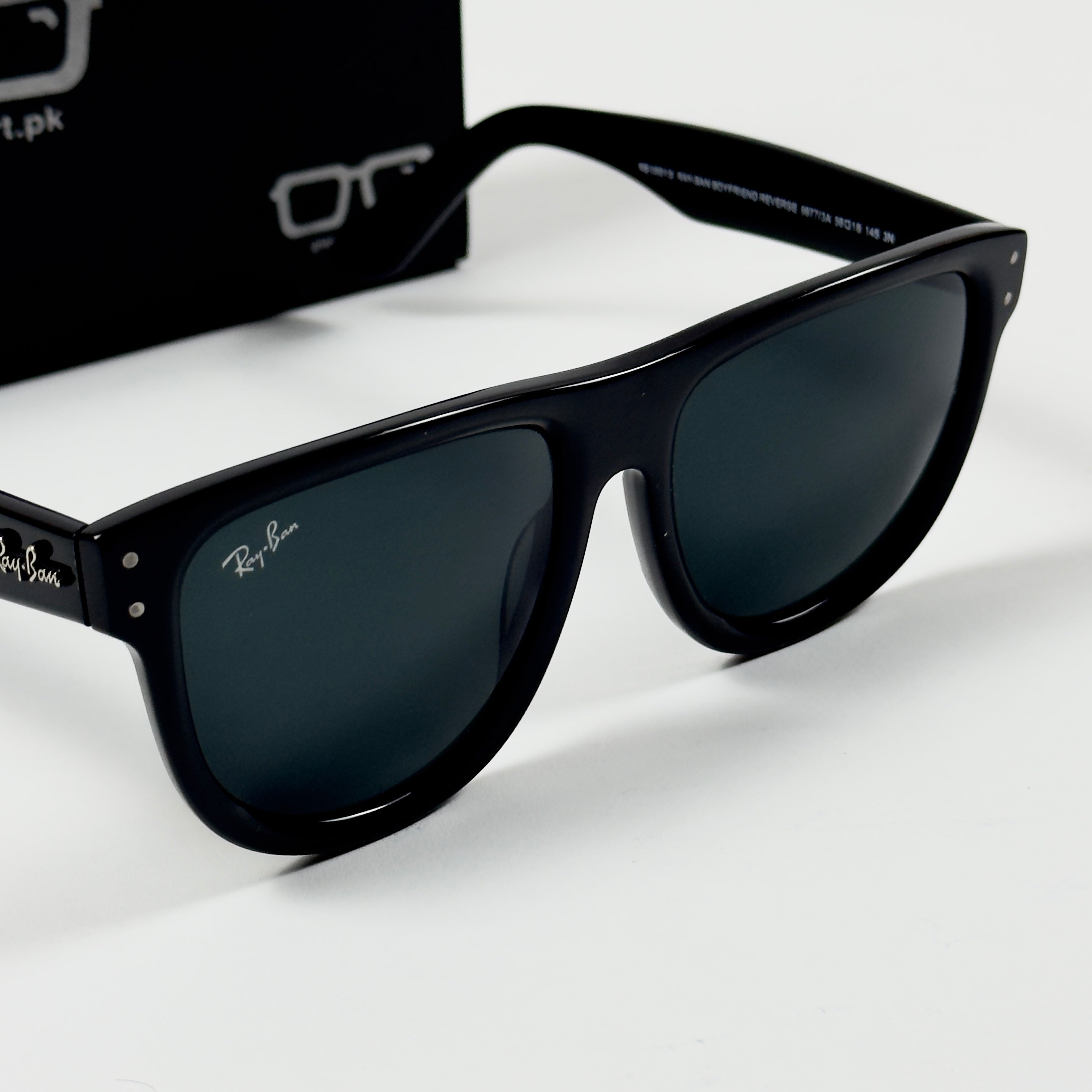 RayBan – 0501 – 56 – Black –  Acetate- Sunglasses – Unisex - Premium