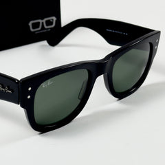 RayBan – 0840 – 51 – Black Green –  Acetate- Sunglasses – Unisex - Premium