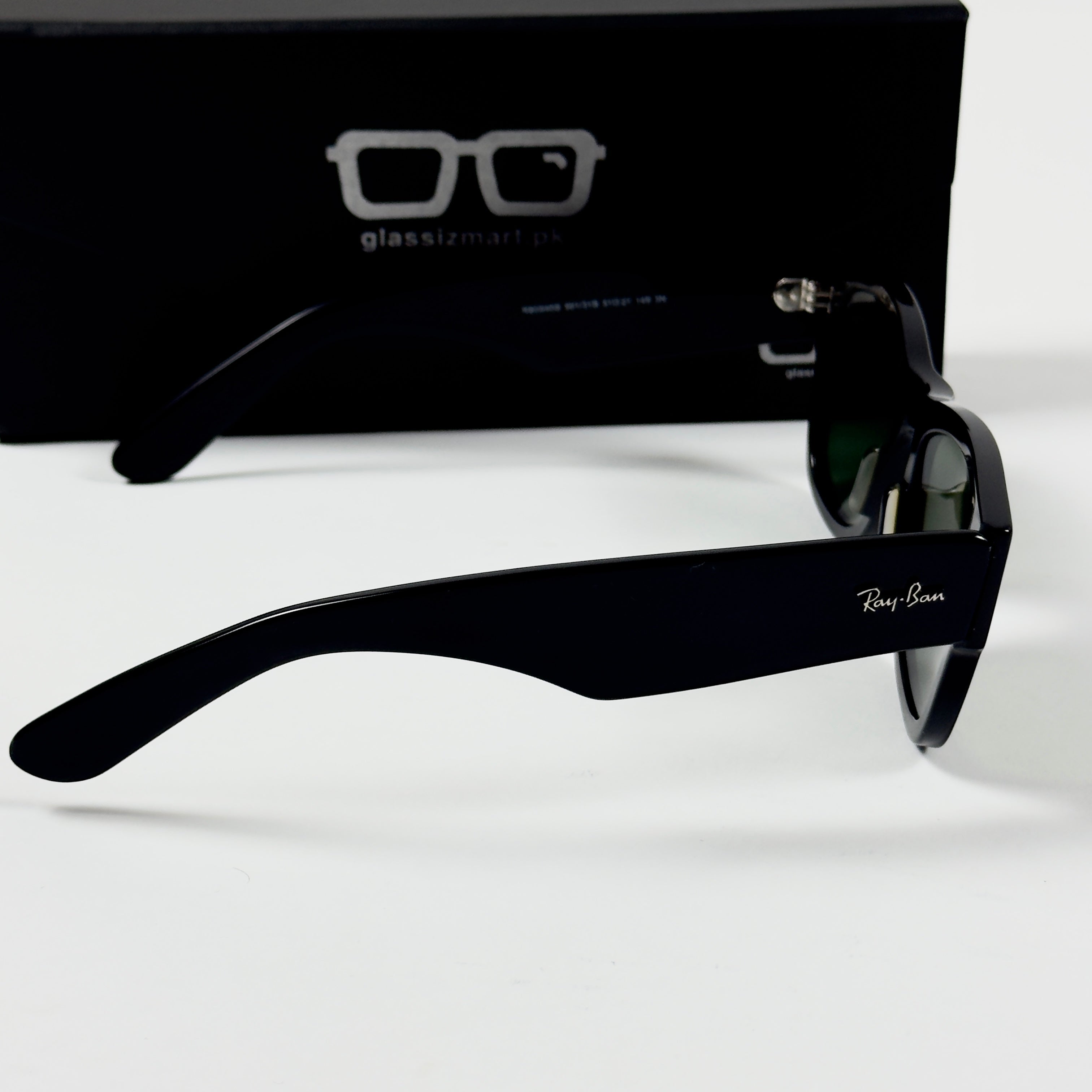 RayBan – 0840 – 51 – Black Green –  Acetate- Sunglasses – Unisex - Premium