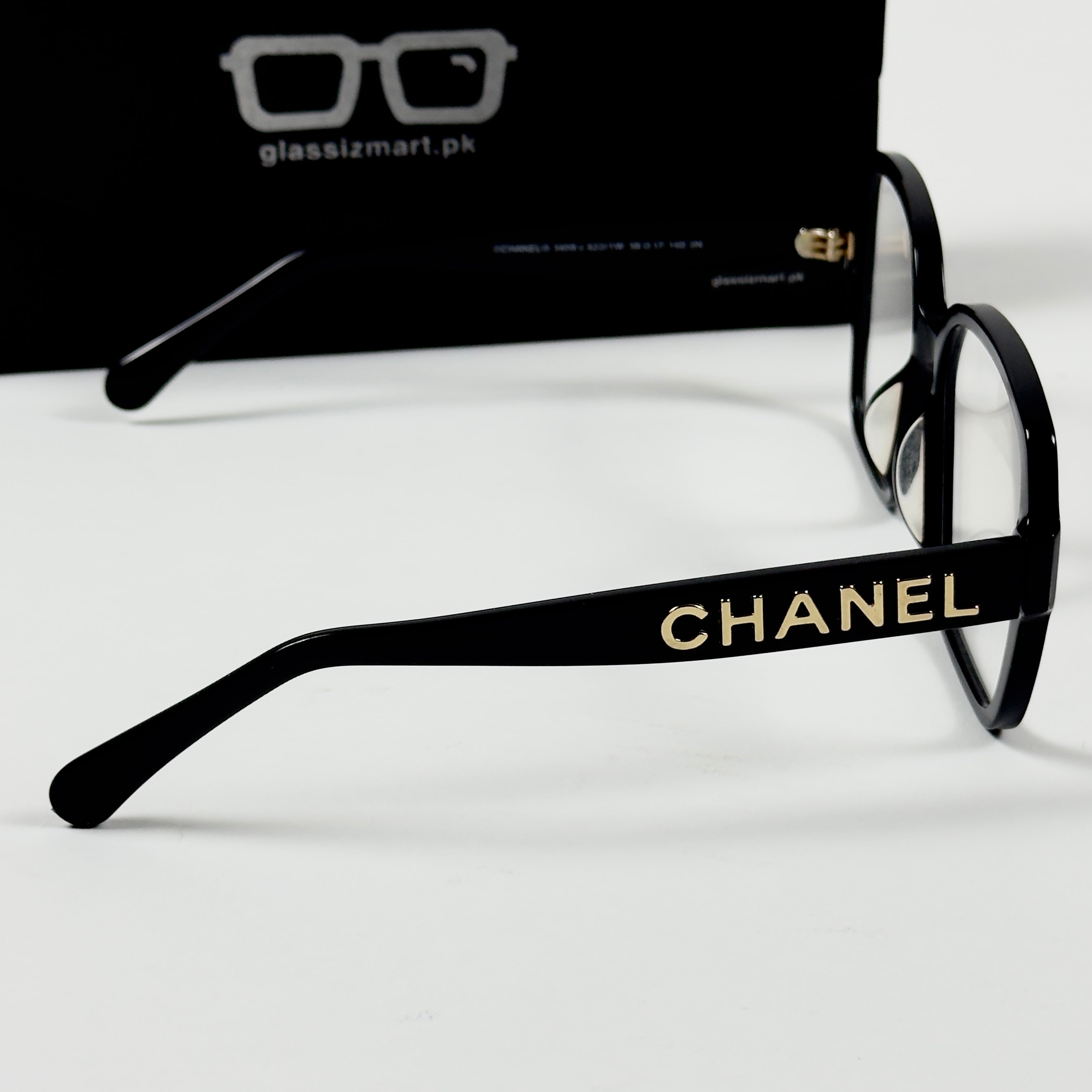 Chanel – 5408 - 56 – Black – Acetate - Optics – Unisex- Premium