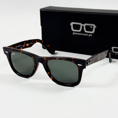 RayBan – 2140 – 54 – Tortoise Green –  Acetate- Sunglasses – Unisex - Premium