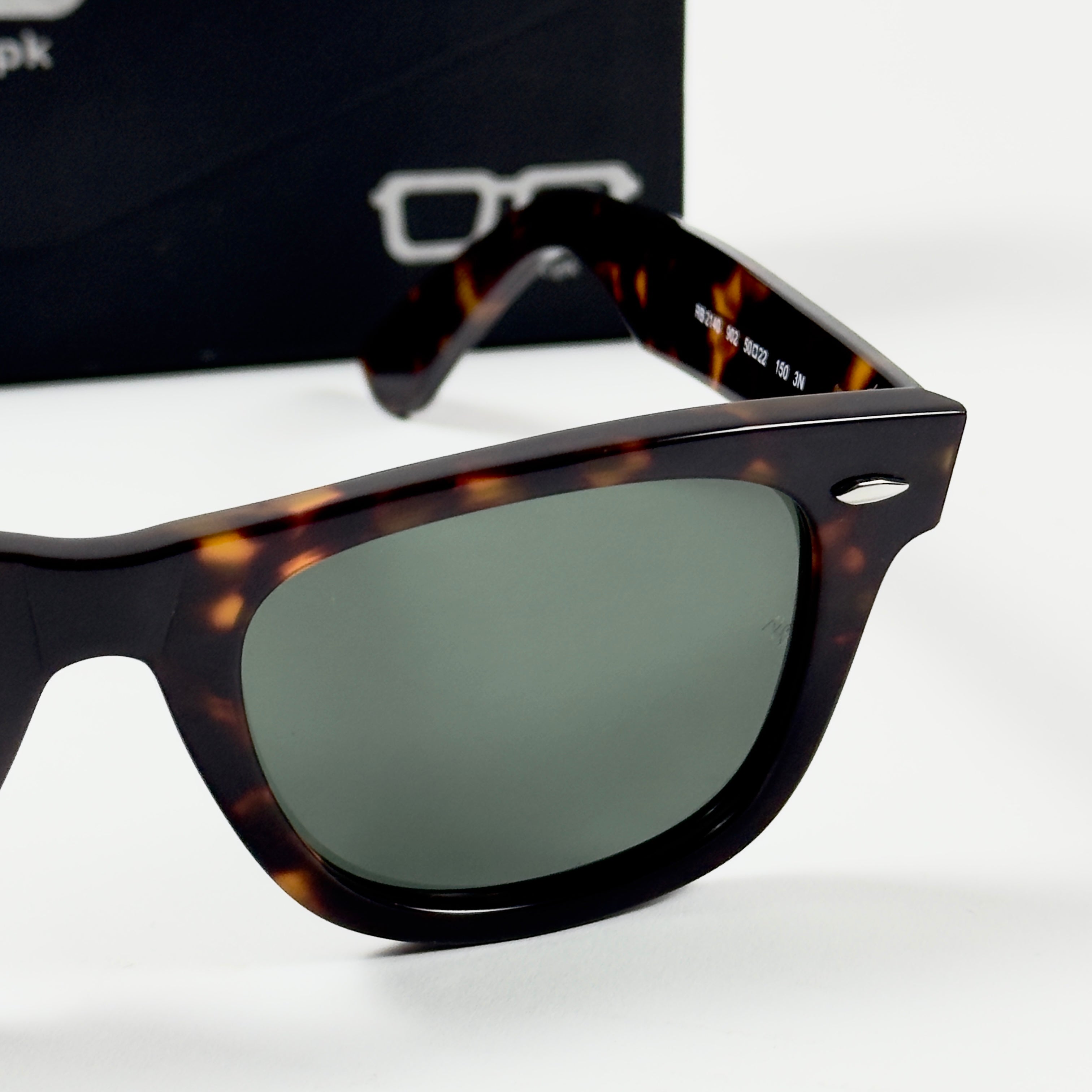 RayBan – 2140 – 54 – Tortoise Green –  Acetate- Sunglasses – Unisex - Premium