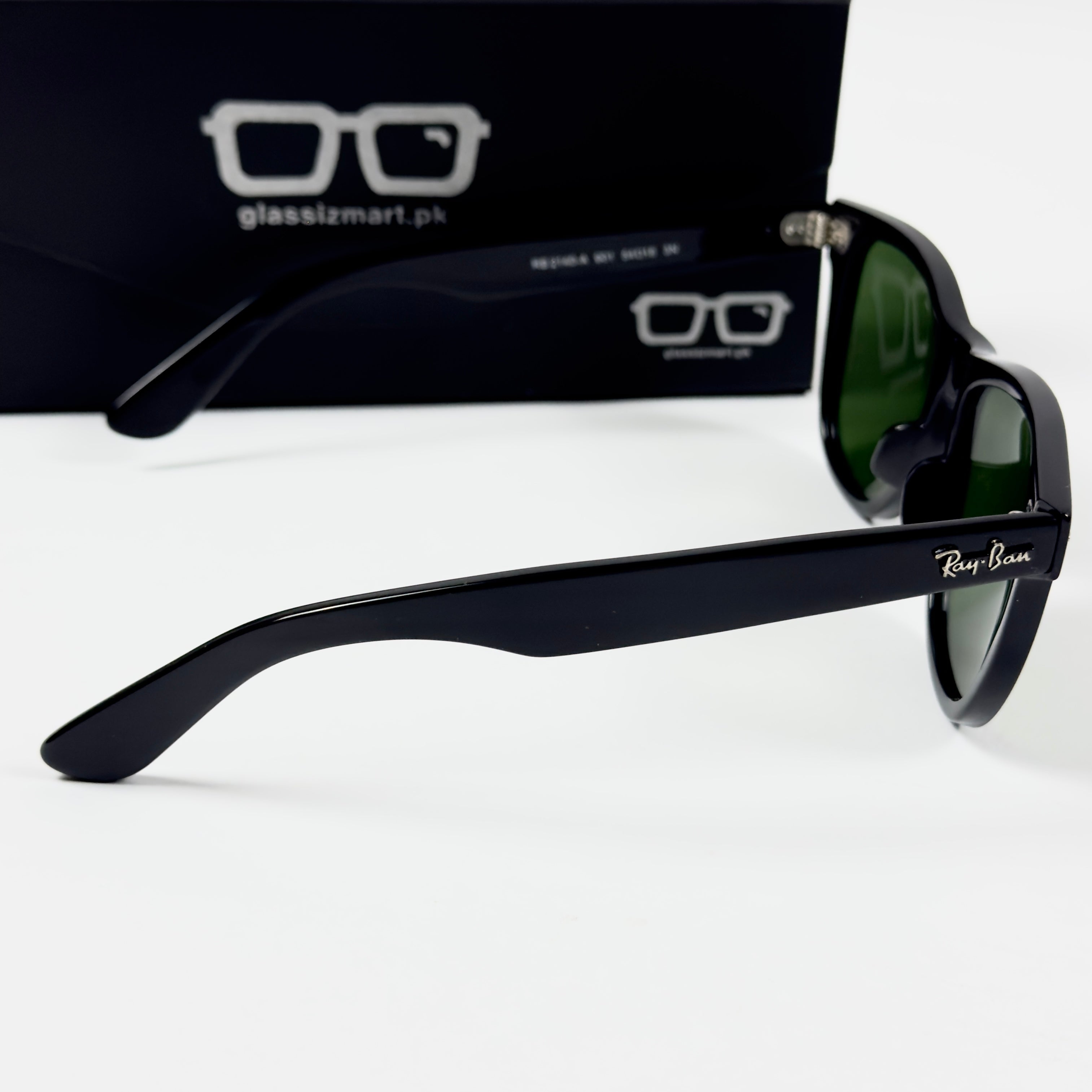 RayBan – 2140 – 54 – Black Green –  Acetate- Sunglasses – Unisex - Premium