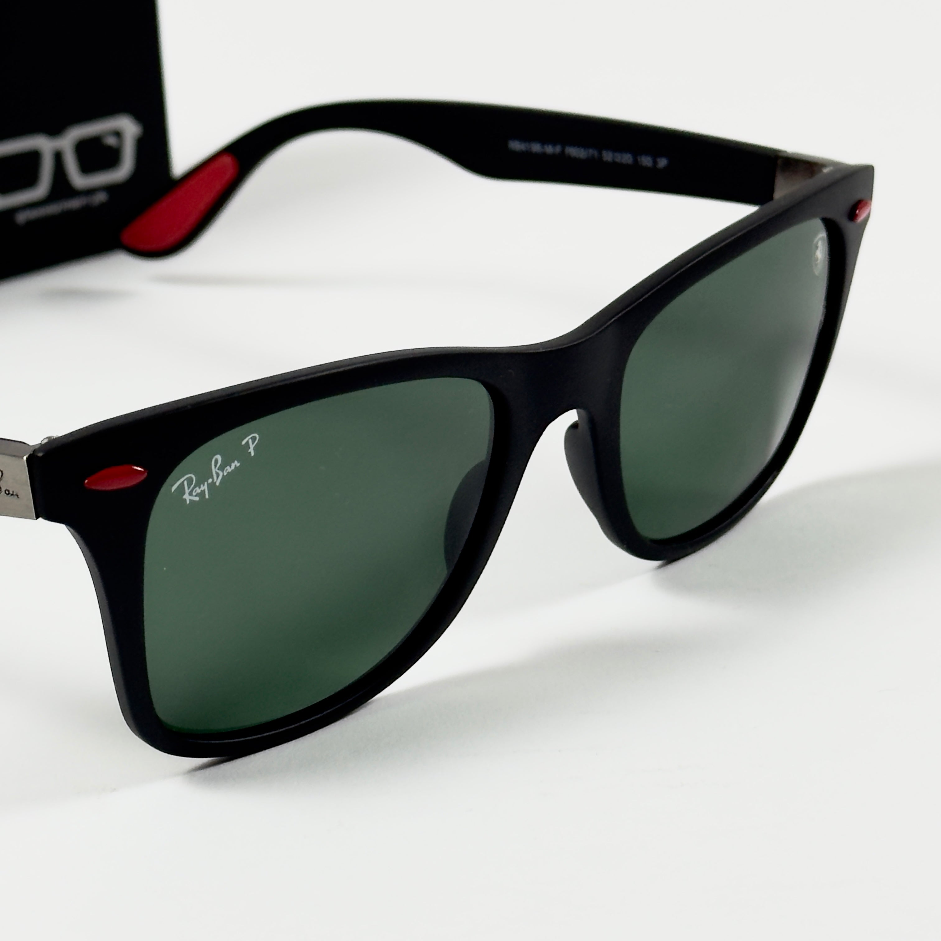 RayBan – 4195 – 52 – Black Green –  Acetate- Sunglasses – Unisex - Premium