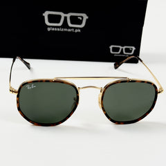 RayBan – 3648 – 54 – Golden Tortoise Green –  Metal - Sunglasses – Unisex - Premium