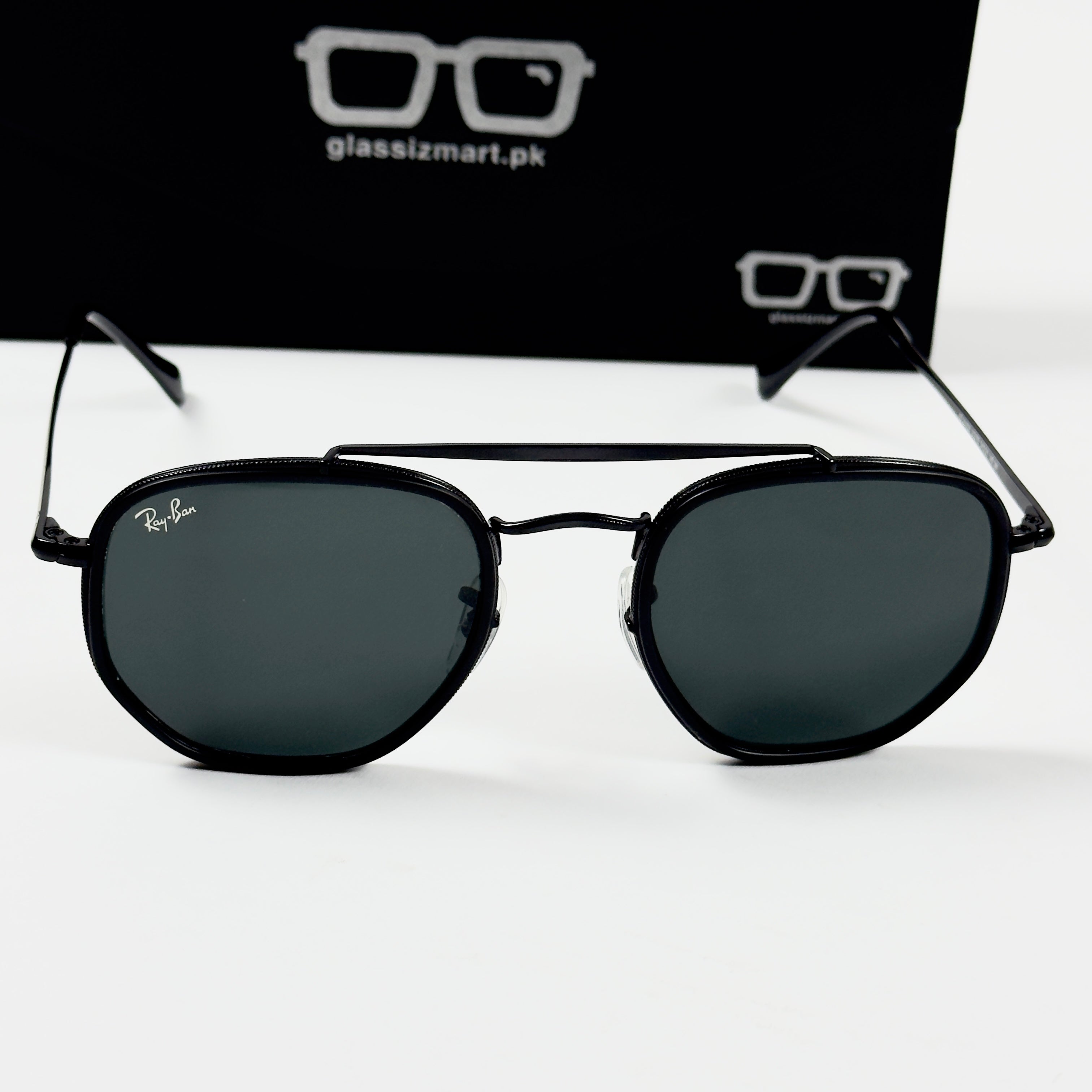 RayBan – 3648 – 54 – Black –  Metal - Sunglasses – Unisex - Premium