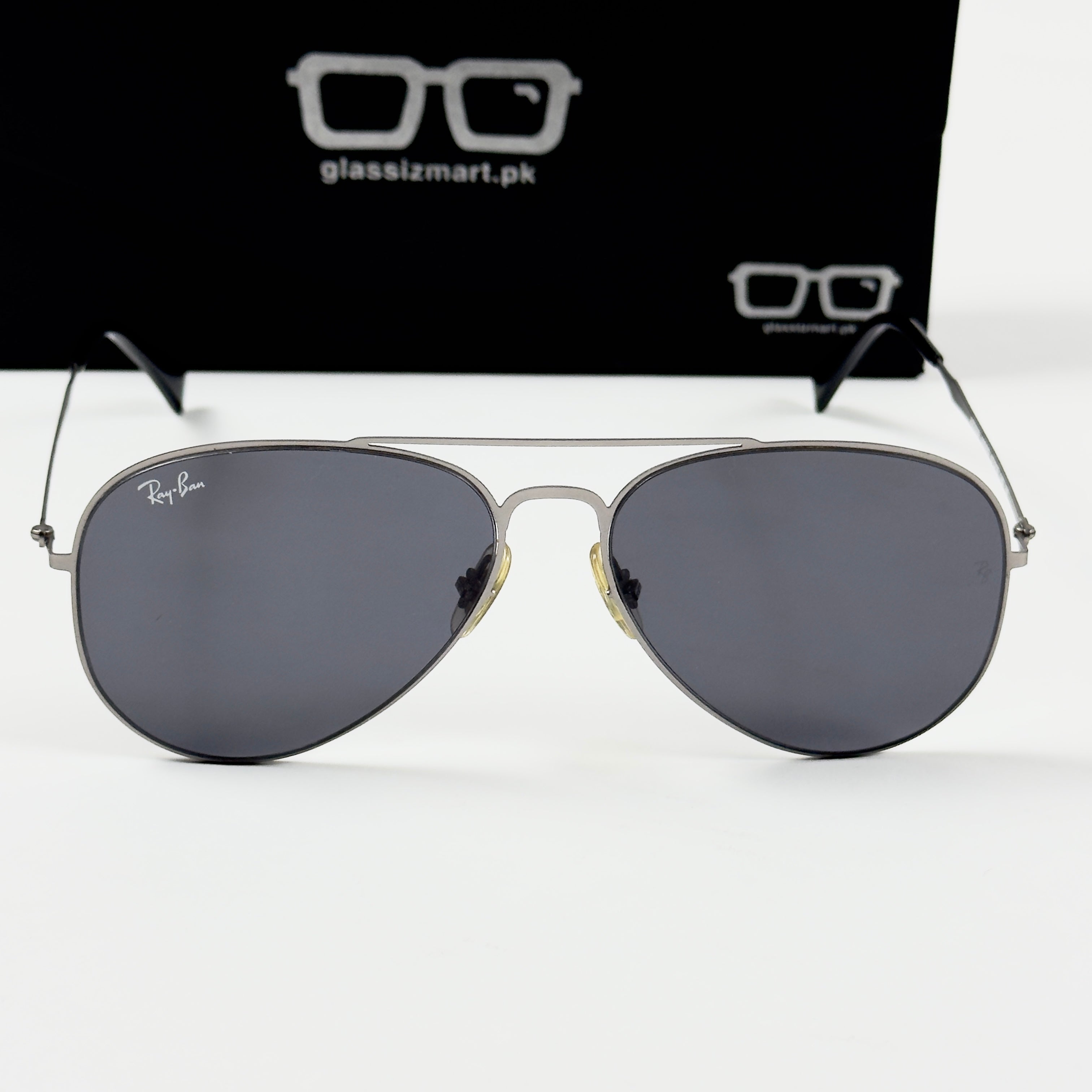 RayBan – 3530 – 57 – Silver Grey –  Metal - Sunglasses – Unisex - Premium