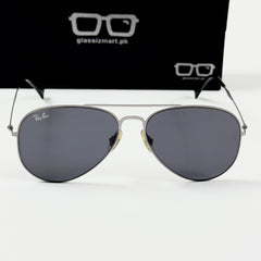 RayBan – 3530 – 57 – Silver Grey –  Metal - Sunglasses – Unisex - Premium