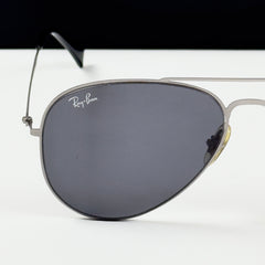 RayBan – 3530 – 57 – Silver Grey –  Metal - Sunglasses – Unisex - Premium