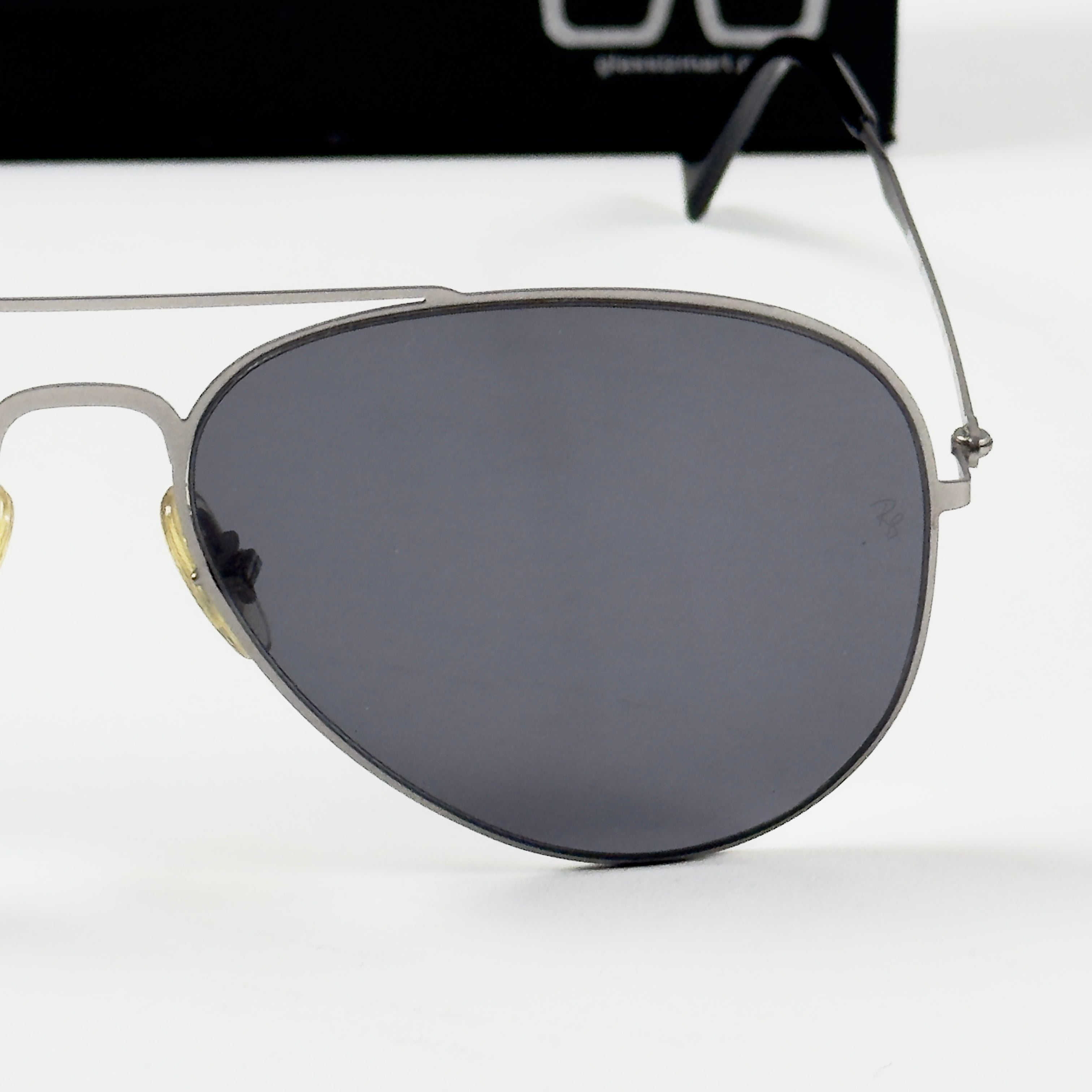 RayBan – 3530 – 57 – Silver Grey –  Metal - Sunglasses – Unisex - Premium