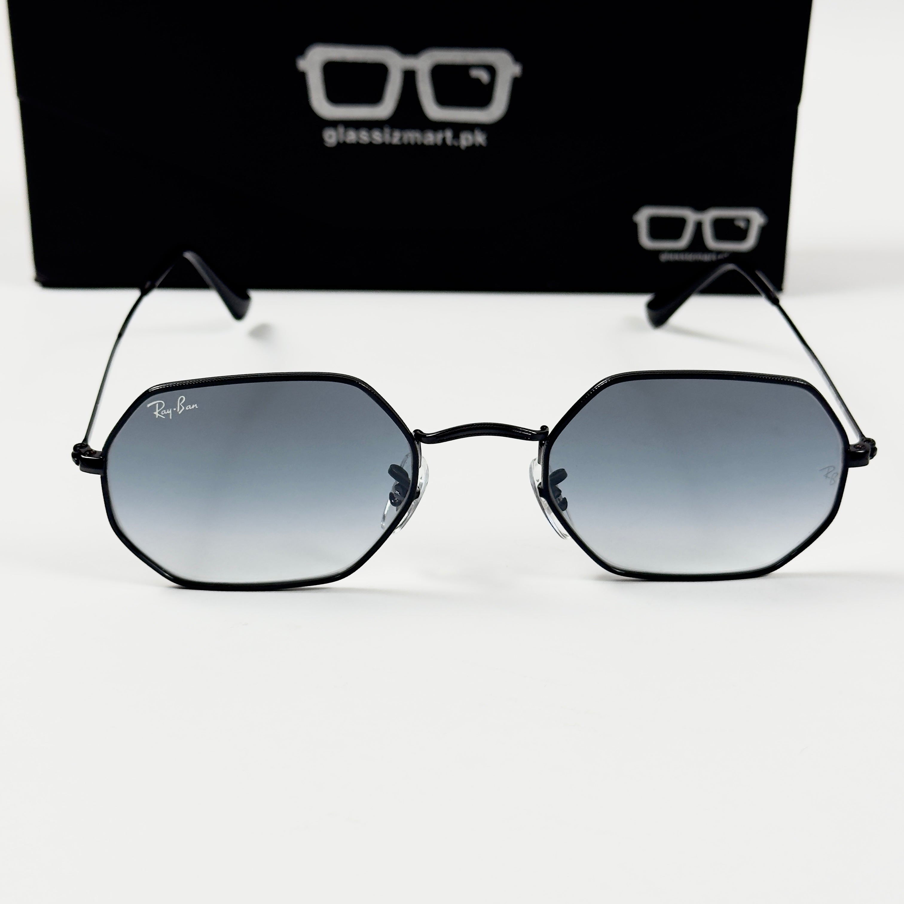 RayBan – 3556 – 53 – Black Blue –  Metal - Sunglasses – Unisex - Premium