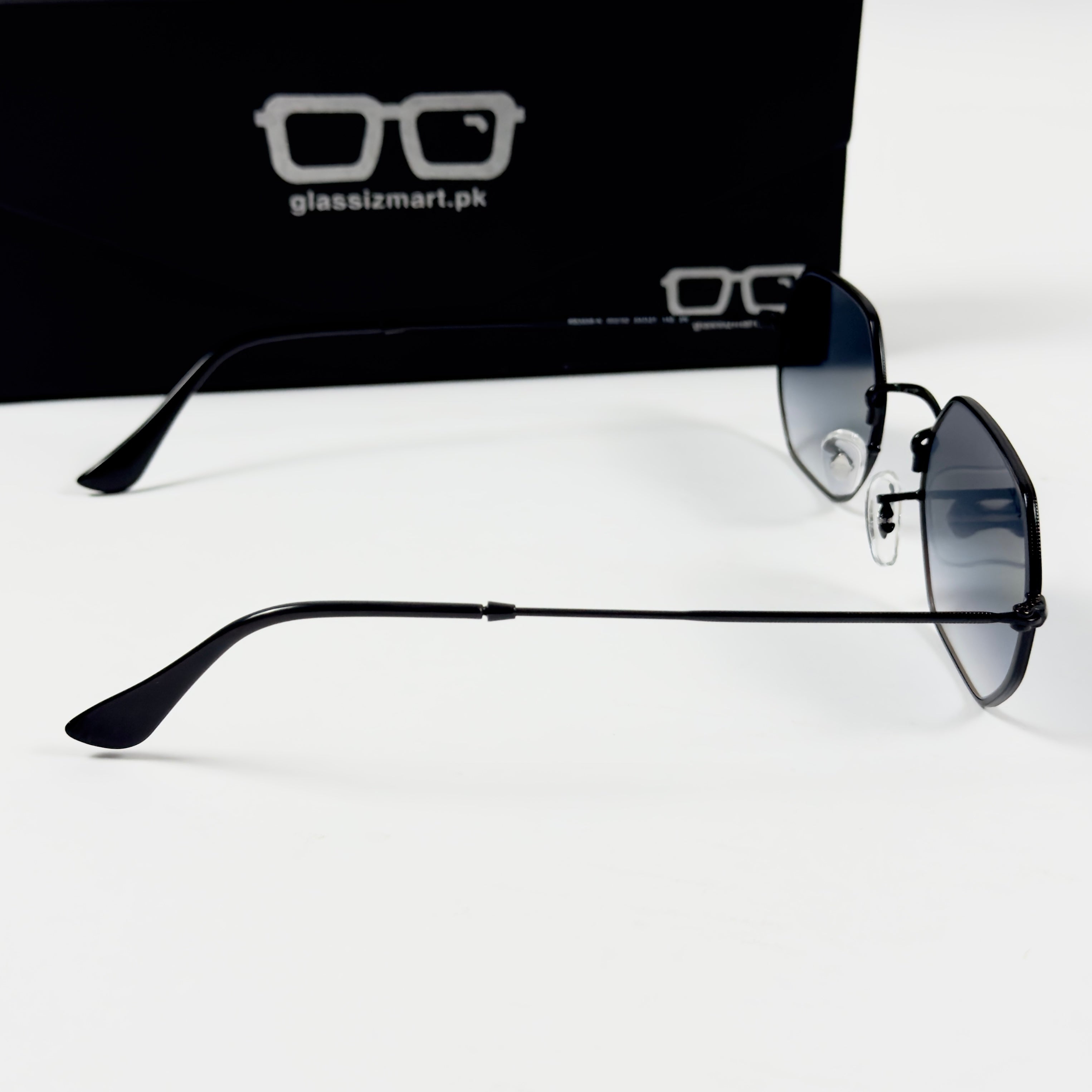 RayBan – 3556 – 53 – Black Blue –  Metal - Sunglasses – Unisex - Premium