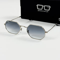 RayBan – 3556 – 53 – Silver Blue –  Metal - Sunglasses – Unisex - Premium