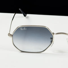 RayBan – 3556 – 53 – Silver Blue –  Metal - Sunglasses – Unisex - Premium