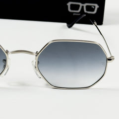 RayBan – 3556 – 53 – Silver Blue –  Metal - Sunglasses – Unisex - Premium