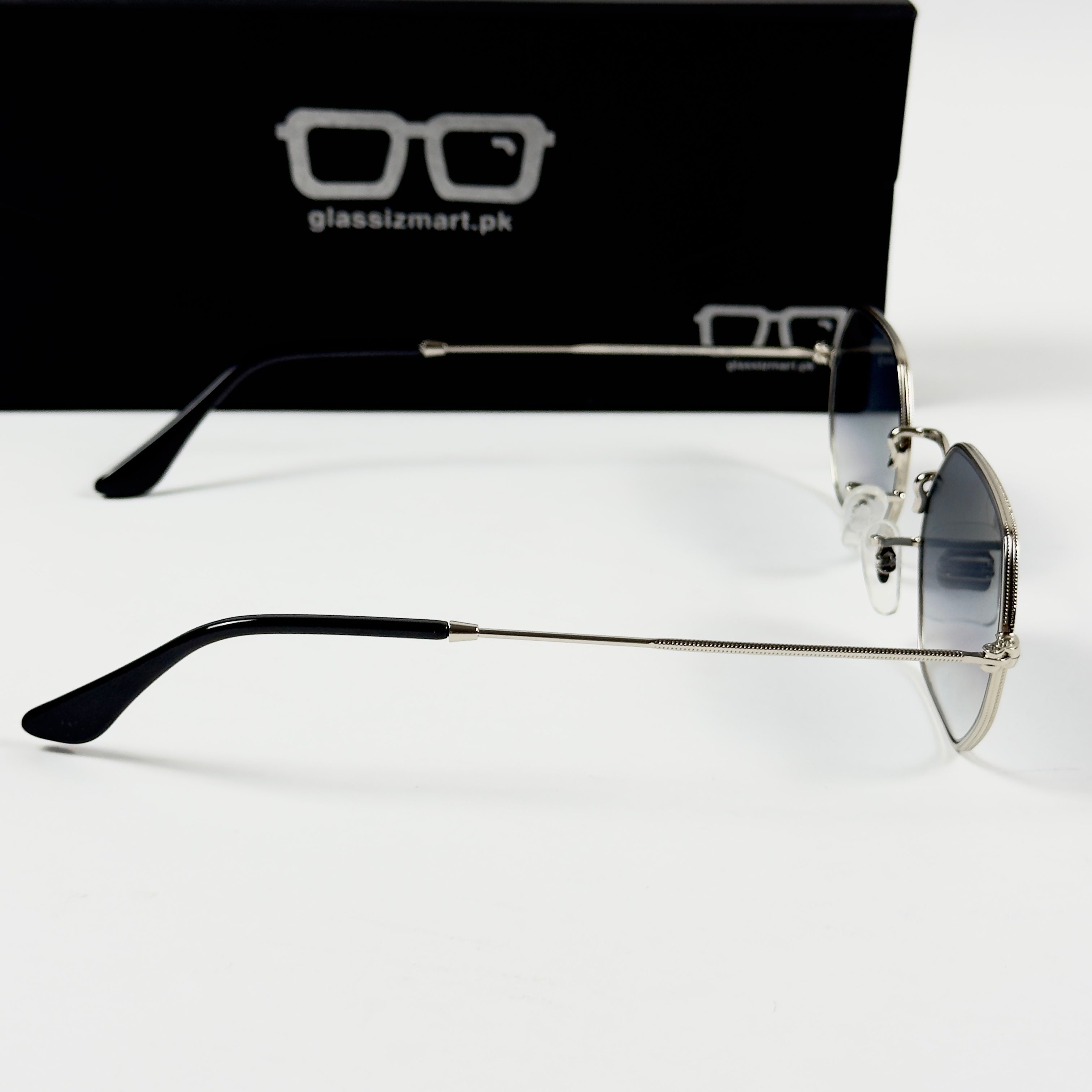 RayBan – 3556 – 53 – Silver Blue –  Metal - Sunglasses – Unisex - Premium