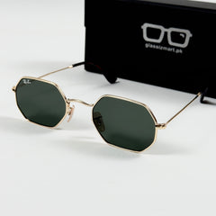 RayBan – 3556 – 53 – Golden Black –  Metal - Sunglasses – Unisex - Premium