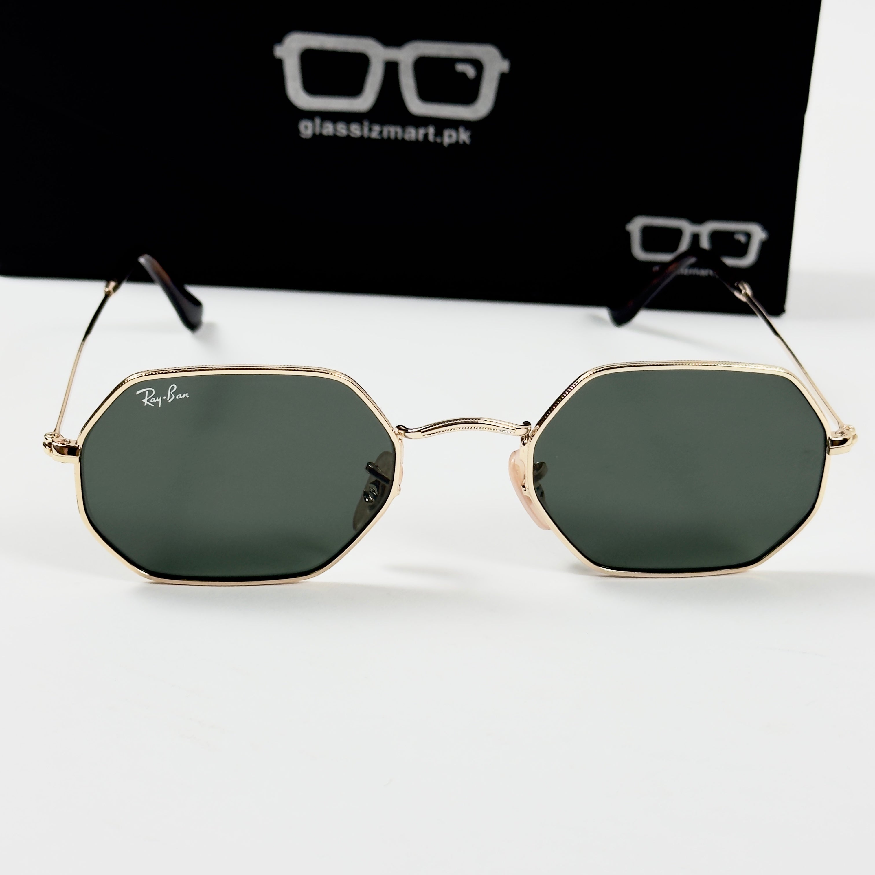 RayBan – 3556 – 53 – Golden Black –  Metal - Sunglasses – Unisex - Premium