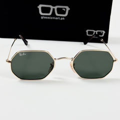 RayBan – 3556 – 53 – Golden Black –  Metal - Sunglasses – Unisex - Premium