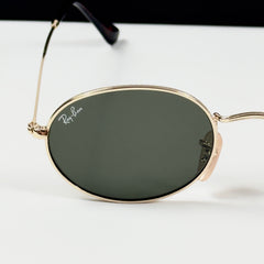RayBan – 3547 – 51 – Golden Green –  Metal - Sunglasses – Unisex - Premium