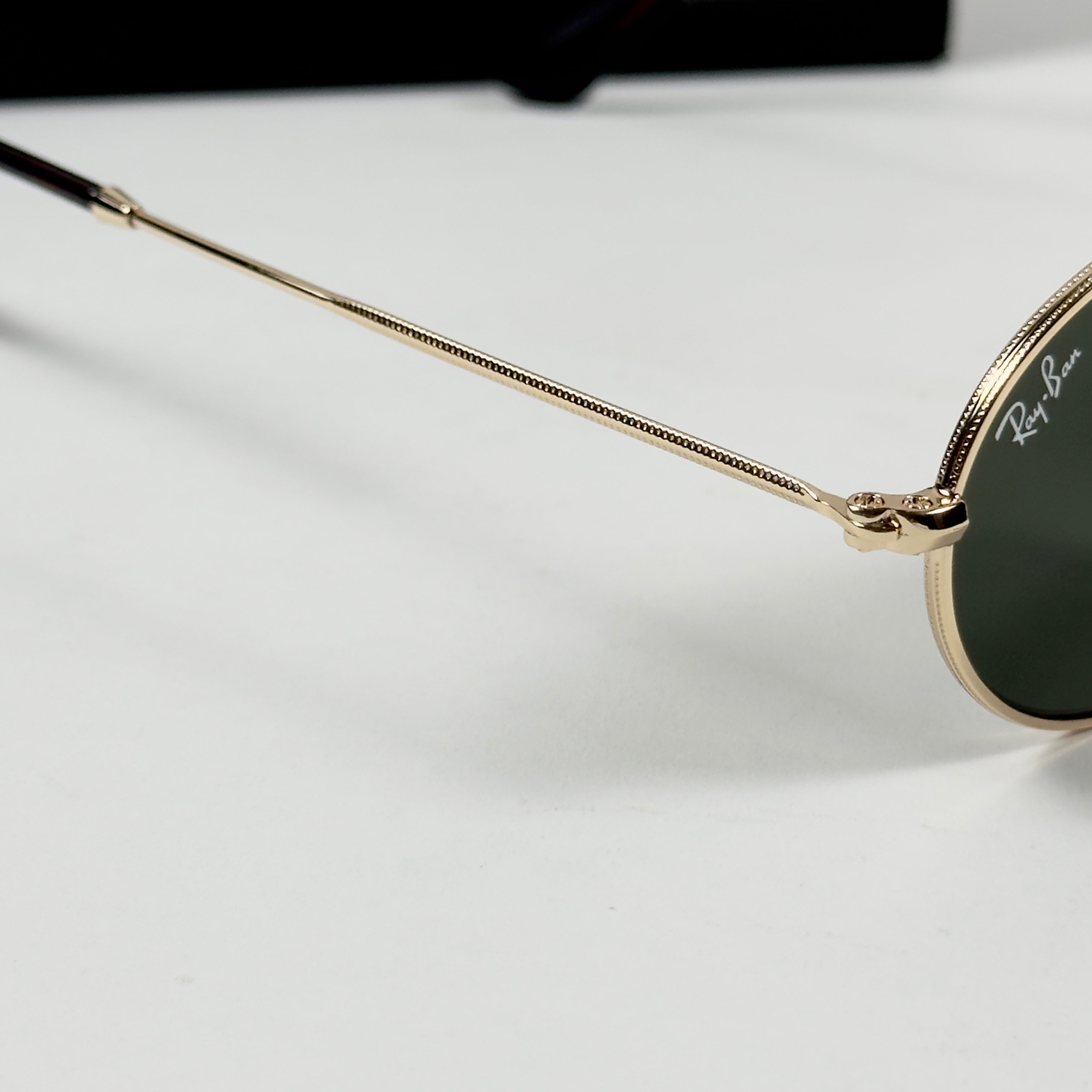 RayBan – 3547 – 51 – Golden Green –  Metal - Sunglasses – Unisex - Premium