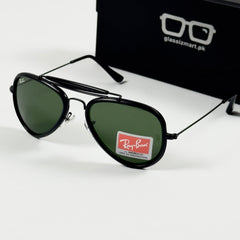 Rayban – 3428 – 58 – Black Green – Metal – Sunglasses – Unisex