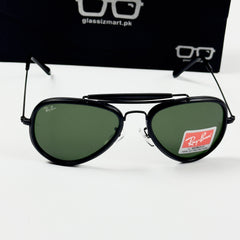 Rayban – 3428 – 58 – Black Green – Metal – Sunglasses – Unisex