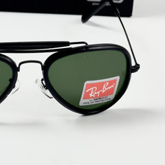 Rayban – 3428 – 58 – Black Green – Metal – Sunglasses – Unisex