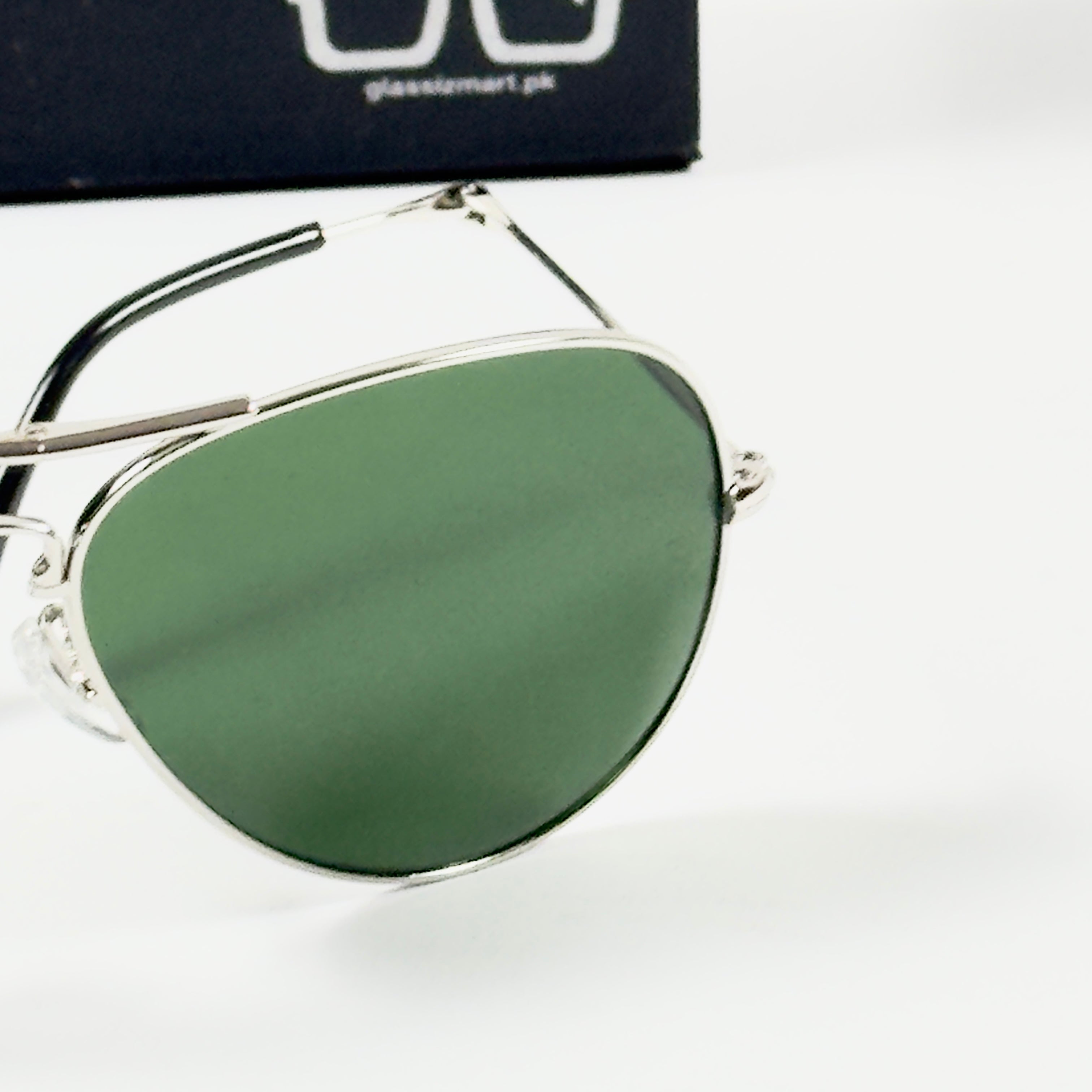 Rayban – 3479 – 62 – Silver Green – Metal – Sunglasses – Unisex