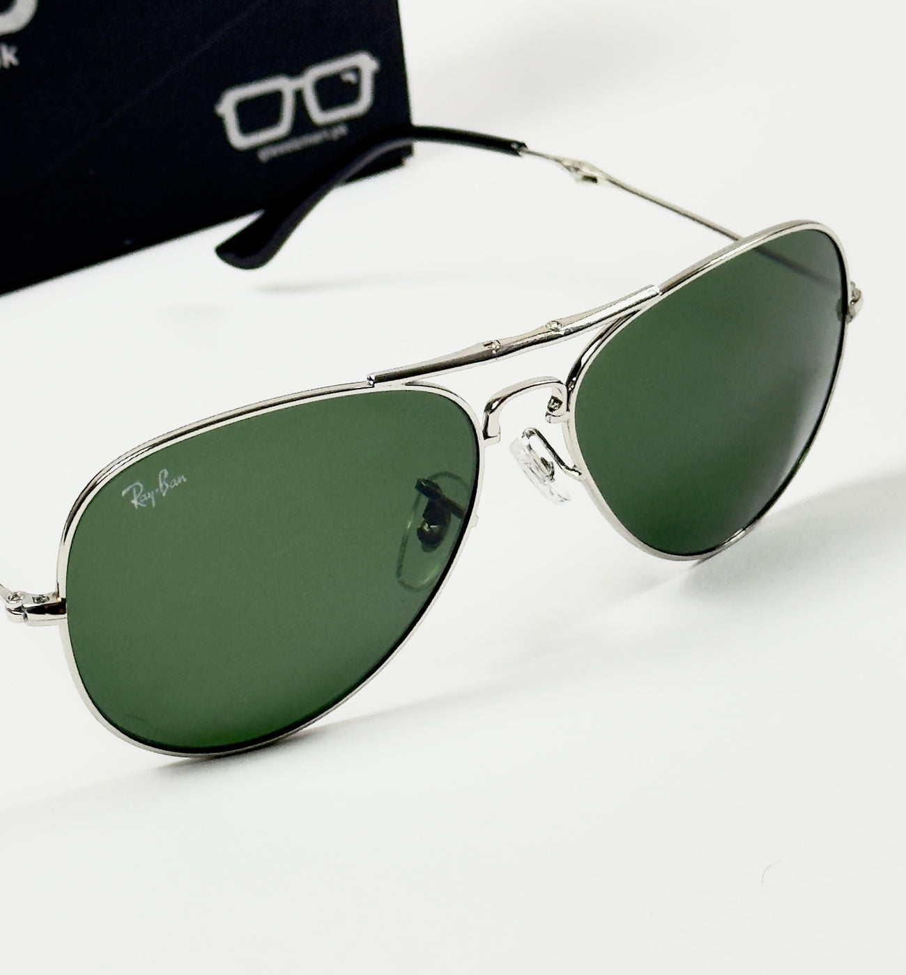Rayban – 3479 – 62 – Silver Green – Metal – Sunglasses – Unisex