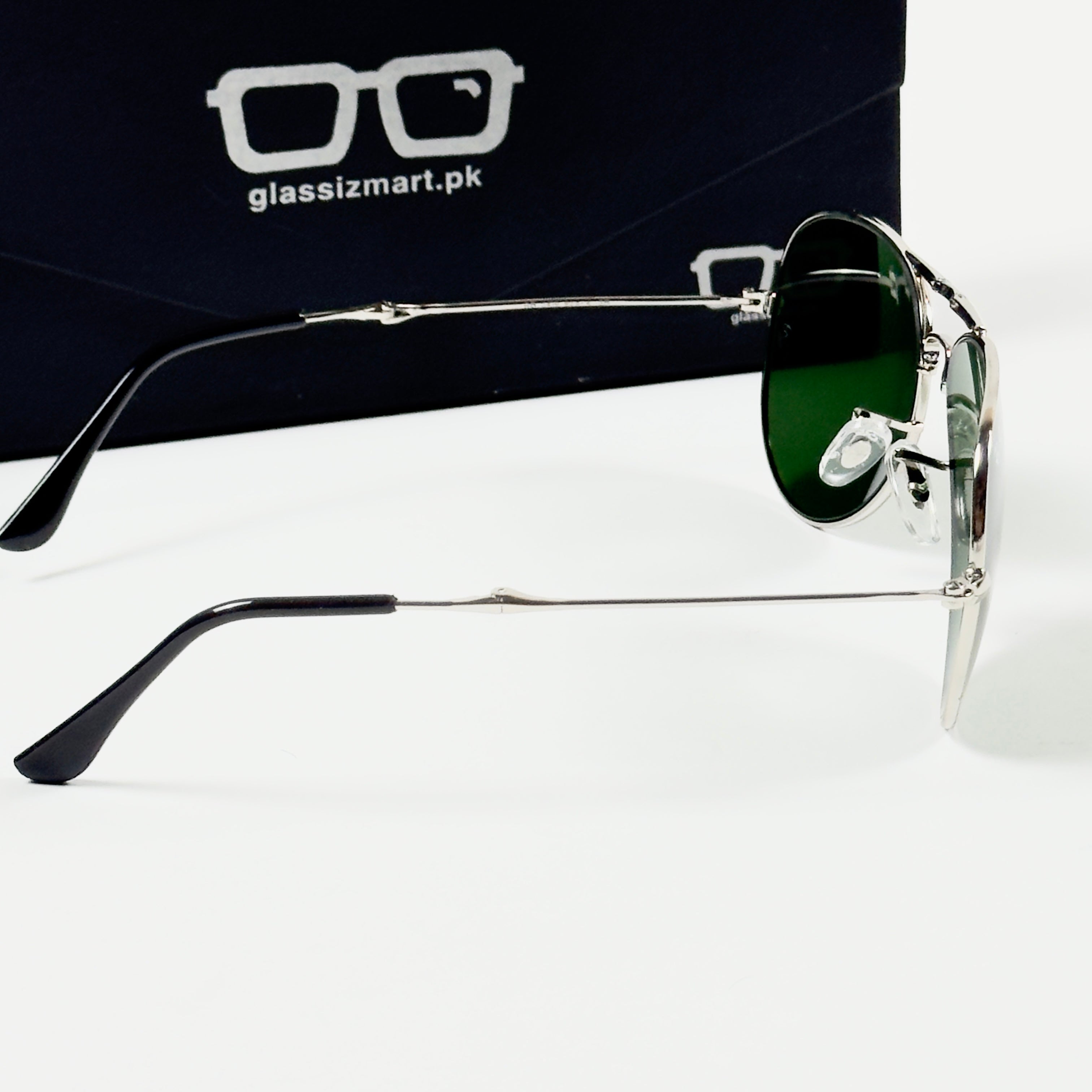 Rayban – 3479 – 62 – Silver Green – Metal – Sunglasses – Unisex