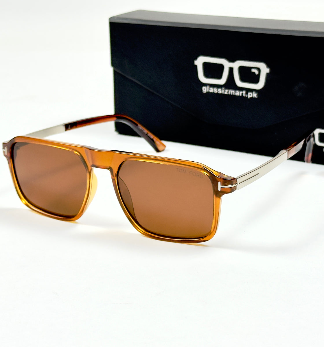 Tom Ford – 2045 - 54 - Silver Brown – Acetate - Metal - Sunglasses – Unisex