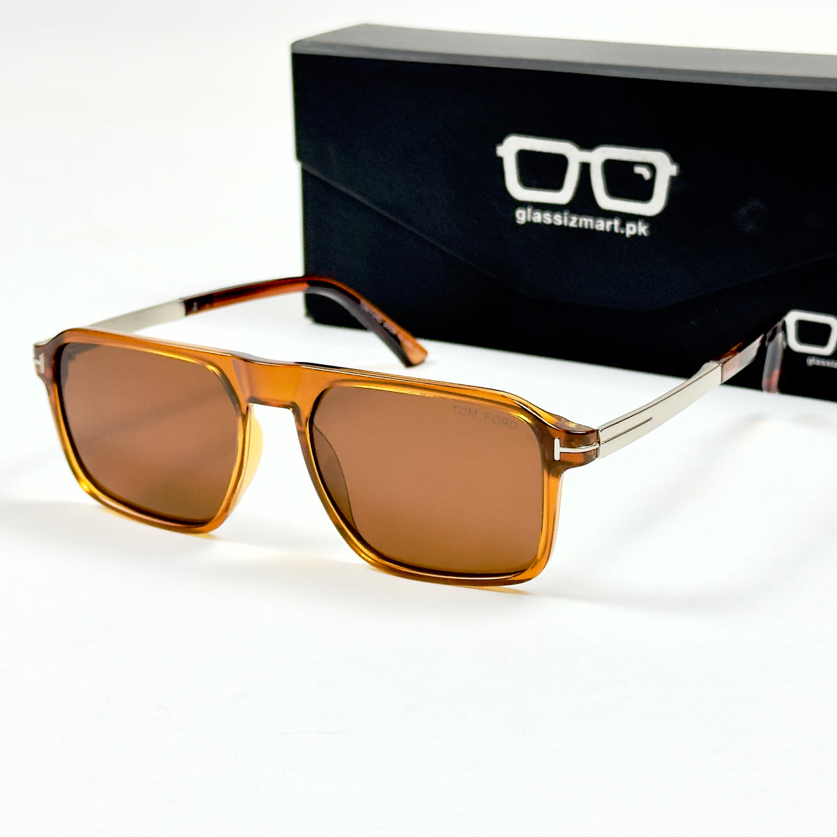 Tom Ford – 2045 - 54 - Silver Brown – Acetate - Metal - Sunglasses – Unisex