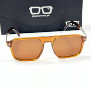 Tom Ford – 2045 - 54 - Silver Brown – Acetate - Metal - Sunglasses – Unisex