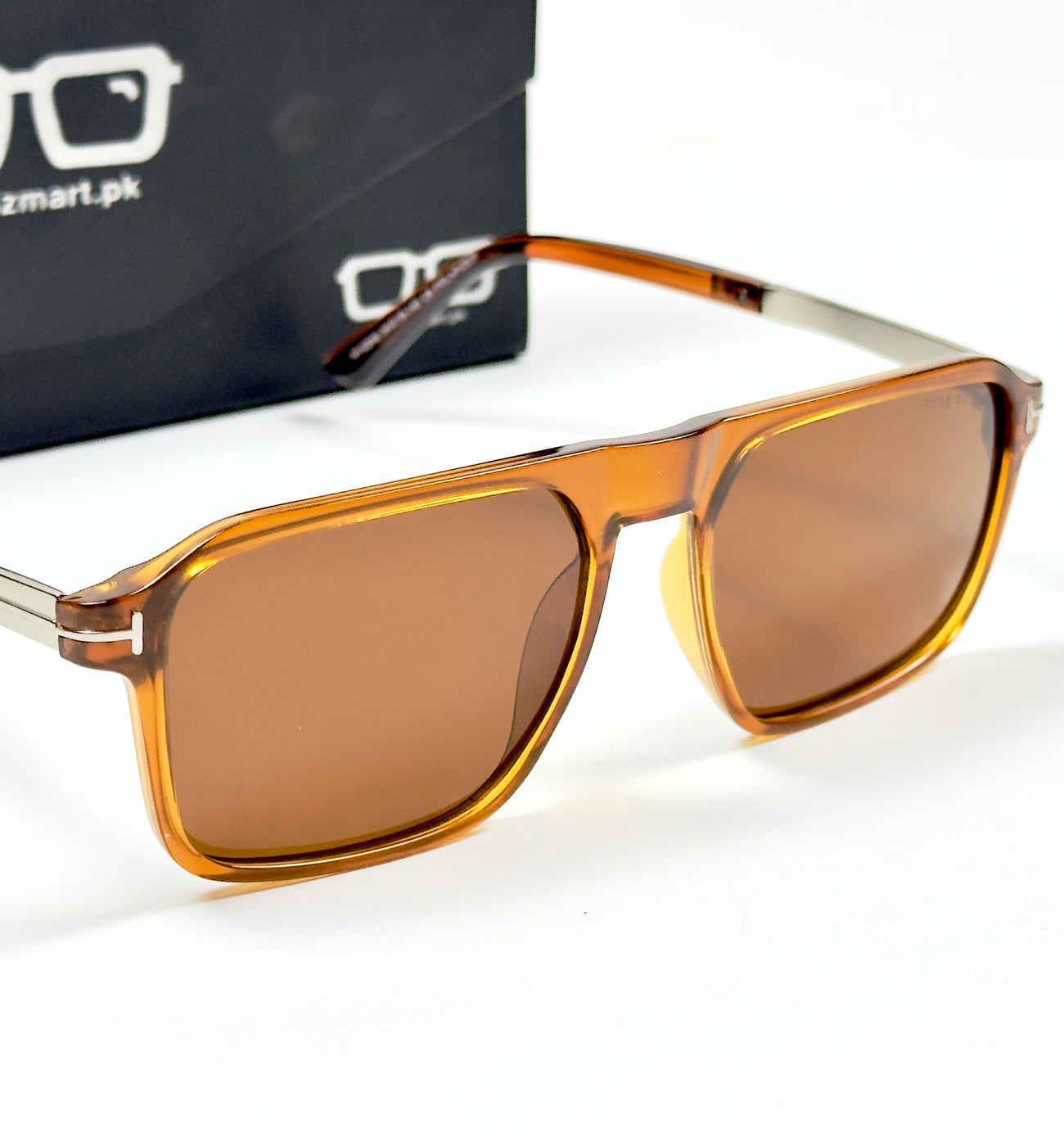 Tom Ford – 2045 - 54 - Silver Brown – Acetate - Metal - Sunglasses – Unisex