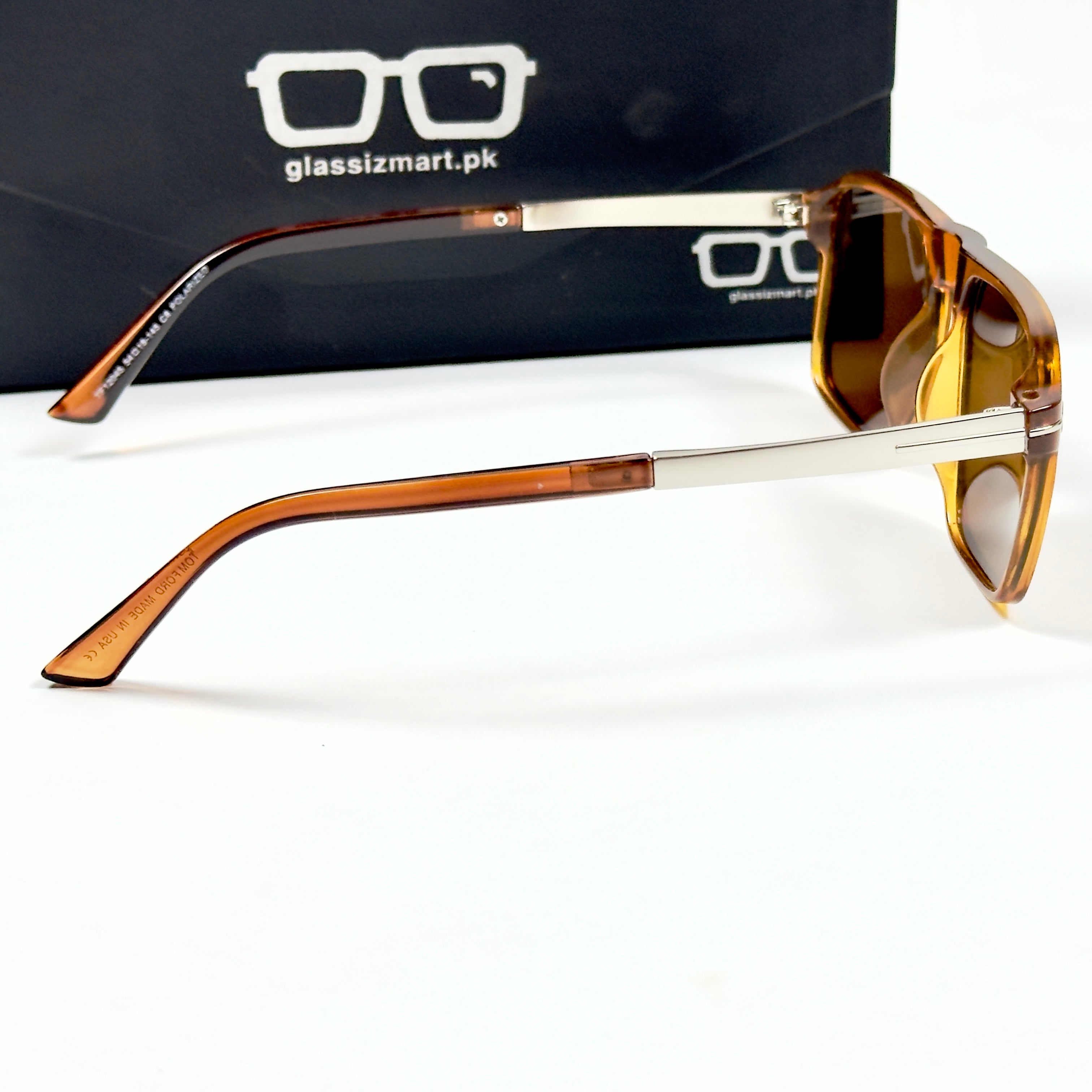 Tom Ford – 2045 - 54 - Silver Brown – Acetate - Metal - Sunglasses – Unisex