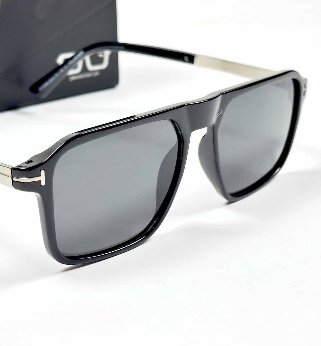 Tom Ford – 2045 - 54 - Silver Black – Acetate - Metal - Sunglasses – Unisex
