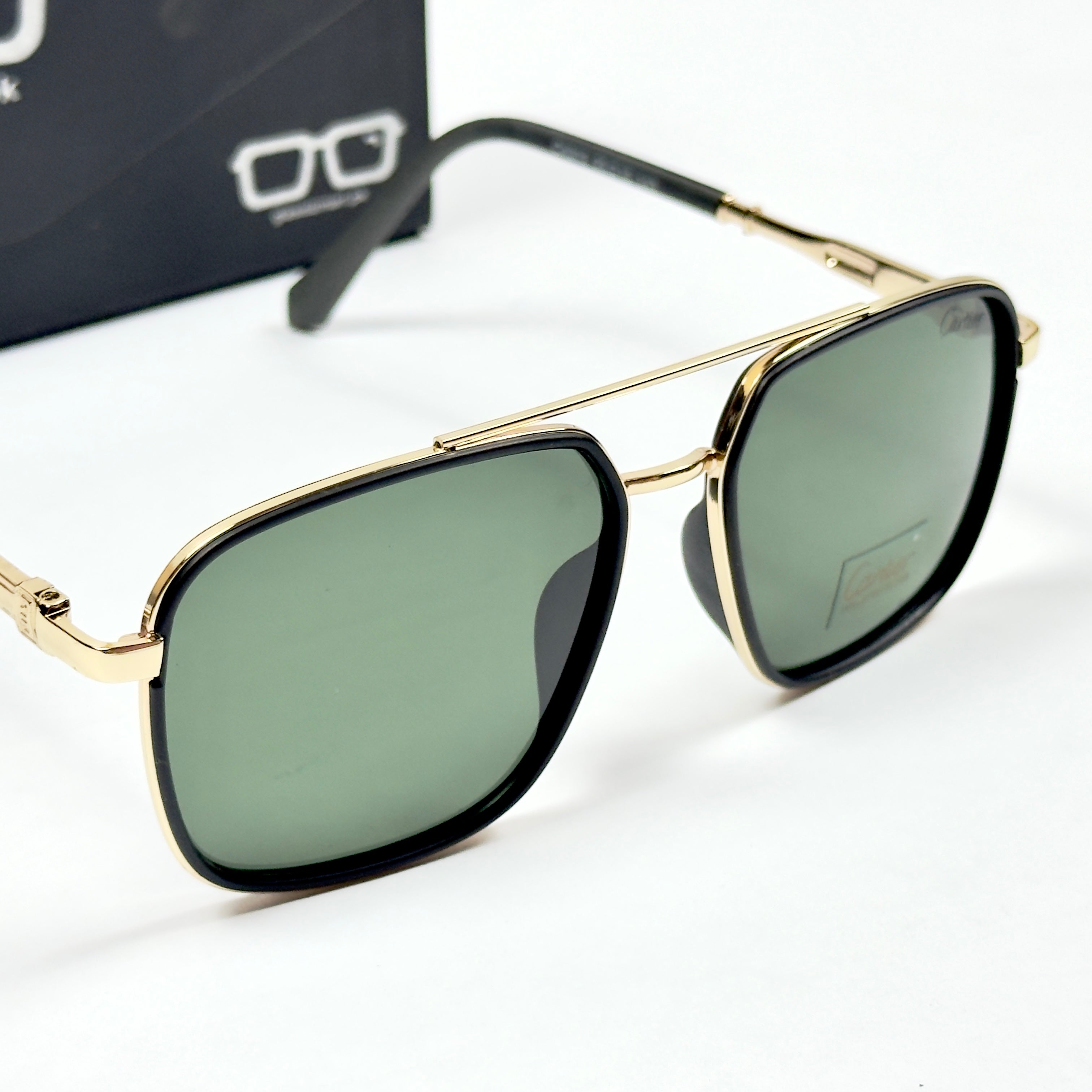Cartier – 903 - 55 – Golden Green - Metal - Sunglasses – Unisex