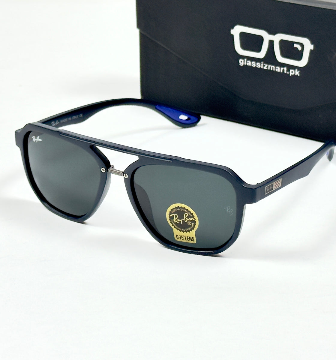 RayBan – 4602 – 54 – Blue –  Acetate- Sunglasses – Unisex (Glass Lens)