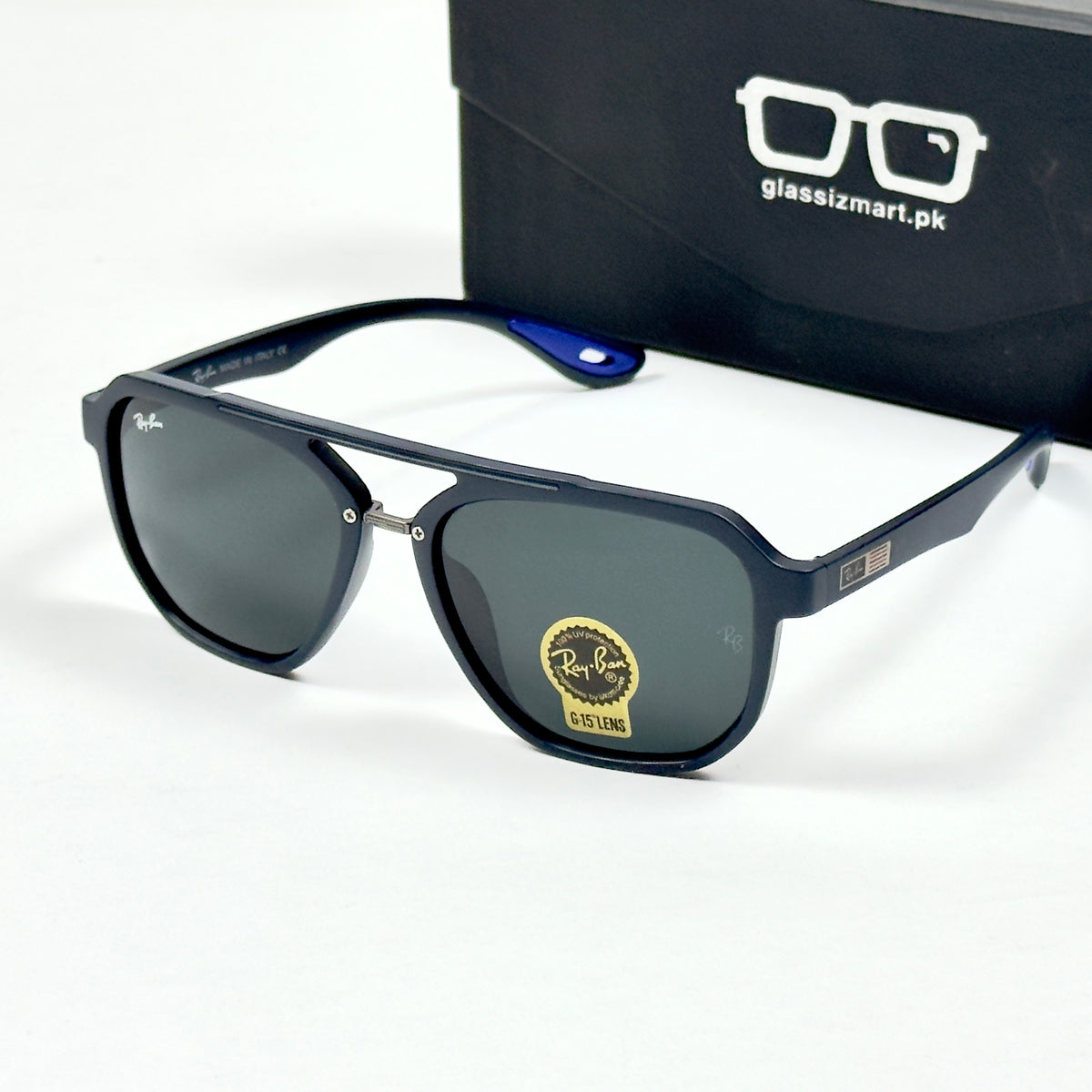 RayBan – 4602 – 54 – Blue –  Acetate- Sunglasses – Unisex (Glass Lens)