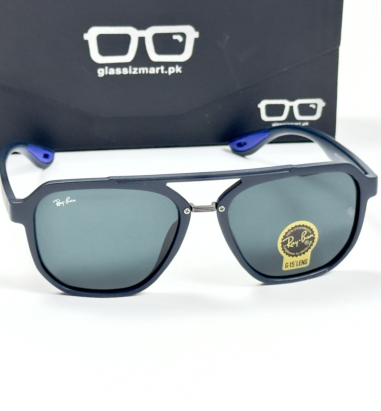 RayBan – 4602 – 54 – Blue –  Acetate- Sunglasses – Unisex (Glass Lens)