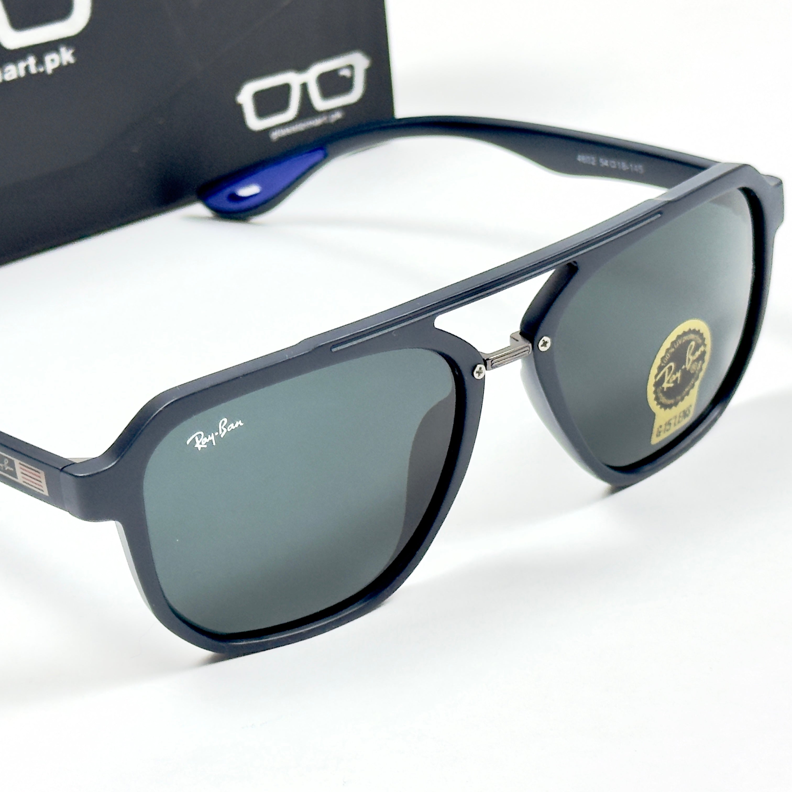 RayBan – 4602 – 54 – Blue –  Acetate- Sunglasses – Unisex (Glass Lens)